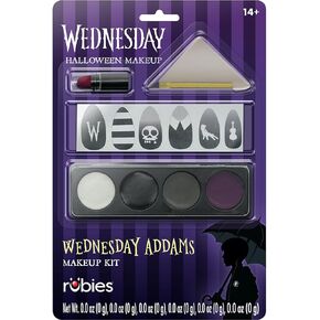 Rubie's Wednesday Addams Halloween Makeup Kit, As Shown, One Size
