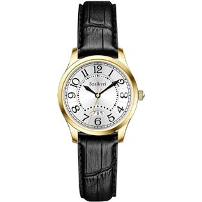 Classic Watch for Women with Easy Read Time Arabic Numerals Ladies Watch with Calendar Water Resistant