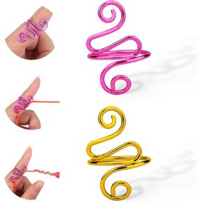 Crochet Ring,2PCS Gold Adjustable Yarn Tension Ring for Crocheting Peacock Shape Knitting Loop Open Finger Ring for Mother Grandma Thanksgiving Presents Finger Yarn Guide Crochet Accessories