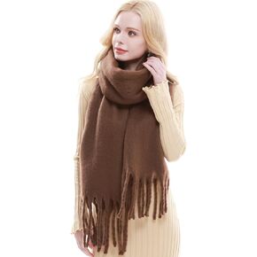 RIIQIICHY Chunky Scarf for Women Winter Warm Thick Scarves Oversized Blanket Scarf