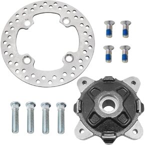Front Wheel Hub & Brake Rotor Kit for Polaris RZR-900 RZR-800-4 RZR-570 Ranger-800 Ranger-Diesel-900 ACE-570 ACE-900, OEM# 5137659 5137539 5137127 5254999 5251565