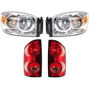 TRQ Lighting Kit Compatible with 07-08 Ram 1500 07-09 Ram 2500 Ram 3500 CH2502180 CH2503180 CH2800165 CH2801165