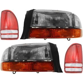 TRQ Lighting Kit Compatible with 97-04 Dakota CH2502122 CH2503122 CH2800126 CH2801126