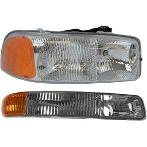 TRQ Right Lighting Kit Compatible with GMC GM2503188 GM2521174