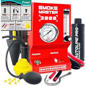 *2025 New Model* Automotive Smoke Machine - EVAP Leak Detector with Built-in Air Compressor - Model 3000 – EVAP Vacuum Exhaust Smoke Detector Tools Kit