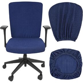 Office Chair Covers Set Computer Chair Cover Stretchable Desk Chair Seat Covers Office Slipcovers Pads Gaming Chair Seat Cover Office Cushion Backrest for Rotating Chairs