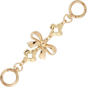Bag Extender Chains, Purse Strap Extenders Bow Pattern Purse Extender Chain Replacement Metal Chain Purse Strap for Handbags Purses (Big Bow)