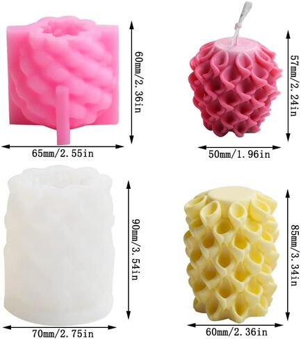 Cestony 3D شجرة الحياة البسيطة شمعة قوالب السيليكون لصنع شمعة الراتنج عمود الروائح الجبس شموع الشمع الصابون زهرة عينة الطين الحرفية in Saudi Arabia