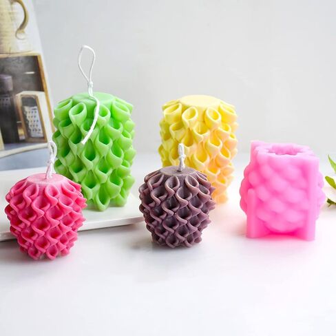 Cestony 3D شجرة الحياة البسيطة شمعة قوالب السيليكون لصنع شمعة الراتنج عمود الروائح الجبس شموع الشمع الصابون زهرة عينة الطين الحرفية in Saudi Arabia
