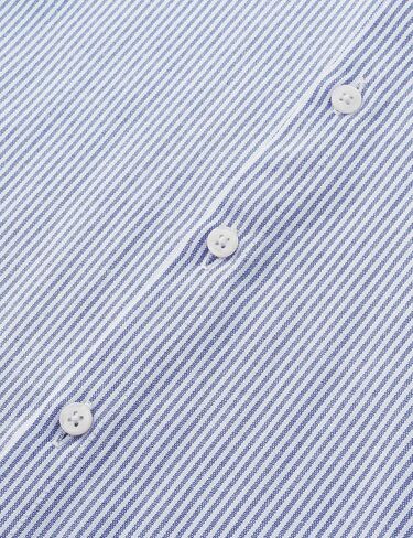 JOGAL Boys Long Sleeve Oxford Dress Shirts Casual Button Down Shirts Striped Tops for 6-14 Years in Kuwait