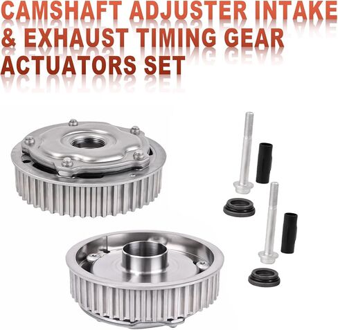 مجموعة تروس عمود الحدبات توقيت المحرك ترس عمود الحدبات مدخل وكاميرا العادم VVT ضرس متوافق مع شيفروليه أفيو كروز 1.6L 1.8L استبدال 55567048 55567049 5636466 5636467 12992409 12992410 in Kuwait