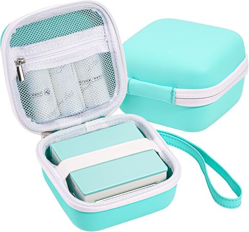 ProCase Carrying Case for Sticker Printer Phomemo M02 P12 Memoking T02, Travel Bag for Mini Portable Thermal Sticker Printer Label Maker, Sticker Machine Paper USB Cable Hard Storage Box Holder -Black in Saudi Arabia