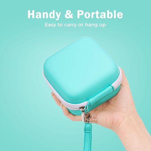 ProCase Carrying Case for Sticker Printer Phomemo M02 P12 Memoking T02, Travel Bag for Mini Portable Thermal Sticker Printer Label Maker, Sticker Machine Paper USB Cable Hard Storage Box Holder -Black in Saudi Arabia
