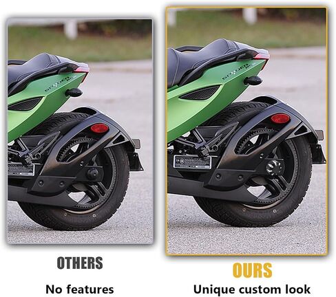 Axle Nut Covers for Can Am Spyder, Aluminum Axle Nut Caps Tricycle Accessories for 2018-Up Can-Am Spyders GS/RS RT ST F3 All Models (Black Front Axle) in Saudi Arabia