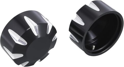 Axle Nut Covers for Can Am Spyder, Aluminum Axle Nut Caps Tricycle Accessories for 2018-Up Can-Am Spyders GS/RS RT ST F3 All Models (Black Front Axle) in Saudi Arabia