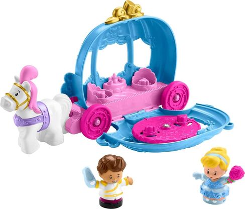 Fisher-Price Little People Toddler Toy Disney Princess Cinderella’s Dancing Carriage Playset with Figures for Pretend Play Ages 18+ Months​ in Saudi Arabia