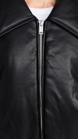 Pixie Market Women's Leather Bomber Jacket in Kuwait