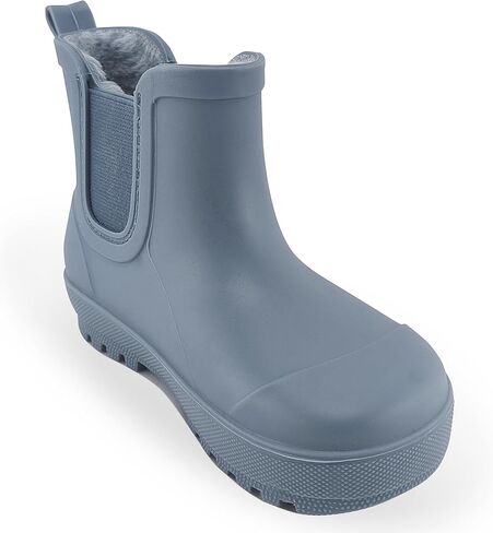 BEARPAW Toddler and Kids' Rain Boots with Faux-Fur Lining – Waterproof Rubber Chelsea Boot for Boys & Girls in Kuwait