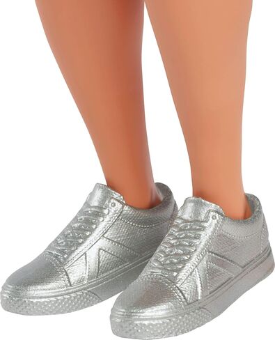 Barbie Fashionistas Ken Doll #236 with Black Hair, Wearing Blue and Green Ombre Tank with Jean Shorts and Silver Sneakers in Saudi Arabia