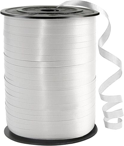 500 Yard Premium White Curling Ribbon, Curling Ribbon for Crafts,Curling Ribbon for Gift Wrapping, Balloon Ribbon, Balloon String, for Party Birthday Wedding Decoration, Art Crafts, Florist Flower in Saudi Arabia