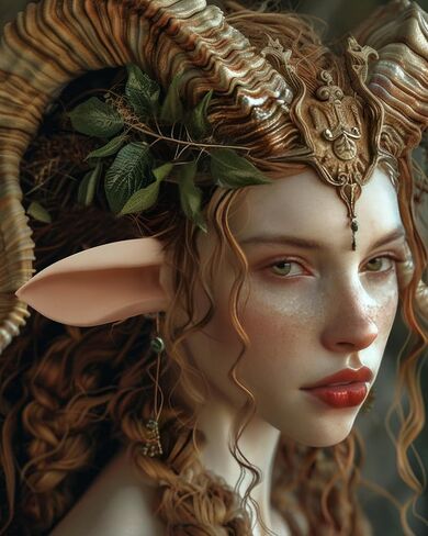 Libima Faun Ears Satyr زي الهالوين الاصطناعي آذان الغزلان زي الغزلان زي قرون الماعز آذان الهالوين مجموعة اللاتكس الاصطناعية مع طلاء الوجه والغراء اللاصق للمكياج Elven Masquerade Cosplay in Saudi Arabia