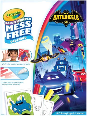 Crayola Color Wonder, Barbie Coloring Book Pages & Markers, Mess Free Coloring Kit, Barbie Gift for Kids, Ages 3, 4, 5, 6 in Saudi Arabia