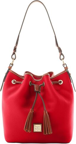 Dooney & Bourke Handbag, Pebble Grain Tasha Drawstring - Black in Saudi Arabia