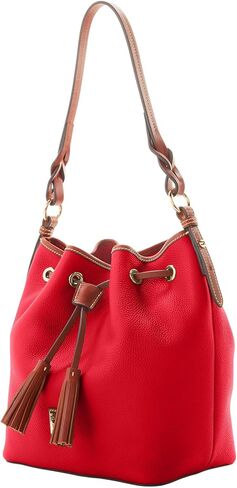 Dooney & Bourke Handbag, Pebble Grain Tasha Drawstring - Black in Saudi Arabia