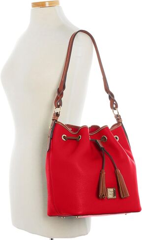 Dooney & Bourke Handbag, Pebble Grain Tasha Drawstring - Black in Saudi Arabia