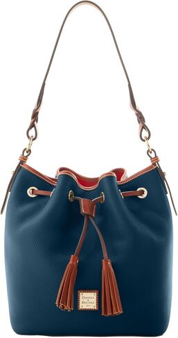 Dooney & Bourke Handbag, Pebble Grain Tasha Drawstring - Black in Saudi Arabia