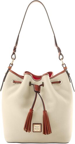 Dooney & Bourke Handbag, Pebble Grain Tasha Drawstring - Black in Saudi Arabia