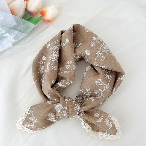 Cotton Bandana Headband for Men & Women, Head Wrap, Hair Neck Scarf Square Handkerchiefs 23" x 23" in Saudi Arabia