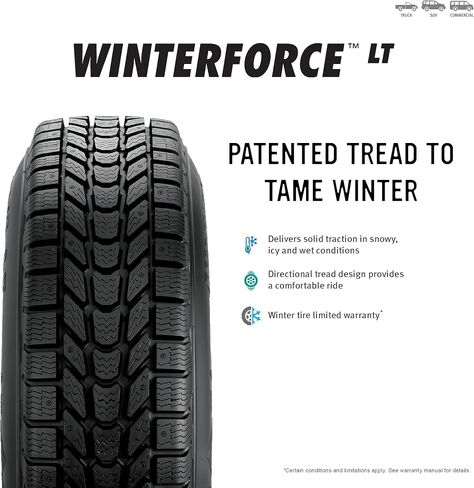 Firestone Winterforce LT Winter Radial Tire - 225/75R16 115R in Saudi Arabia