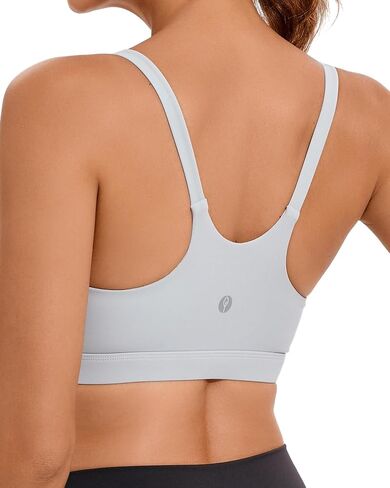 Sports Bras for Women,U Back Padded Medium Support Wireless Yoga Workout Longline Sports Bra with Removable Cups in Saudi Arabia