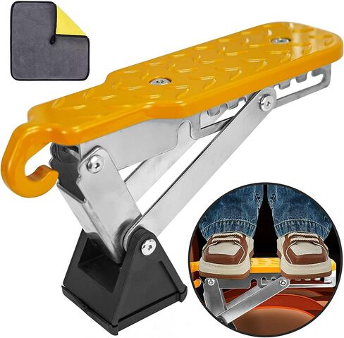 Universal Fit Car Door Step, Foldable Door Latch Step with Adjustable Angle for Car Roof Access, Both Feet Stand Car Step for SUV and Truck, Orange in Saudi Arabia