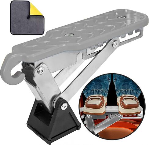 Universal Fit Car Door Step, Foldable Door Latch Step with Adjustable Angle for Car Roof Access, Both Feet Stand Car Step for SUV and Truck, Orange in Saudi Arabia