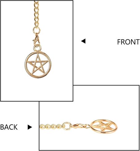 Men's Double Albert Chain Pocket Watch Curb Link Key Chain 3 Hooks with Antique Five-Pointed Star Pendant Design Charm Fob T Bar in Kuwait