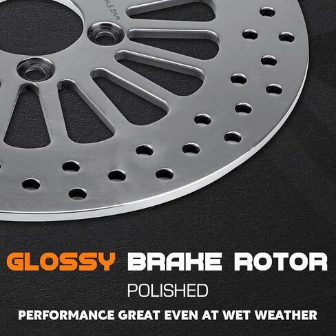 11.8'' Rear Brake Rotor with Bolts for Harley Road King FLHR 2008-2016/for Street Glide FLHX 2008-2013/for Road Glide/for Electra Glide FLHTCU FLHT Polished Stainless Steel Brake Disc Rotor in Saudi Arabia