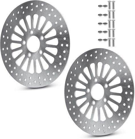 11.8'' Rear Brake Rotor with Bolts for Harley Road King FLHR 2008-2016/for Street Glide FLHX 2008-2013/for Road Glide/for Electra Glide FLHTCU FLHT Polished Stainless Steel Brake Disc Rotor in Saudi Arabia