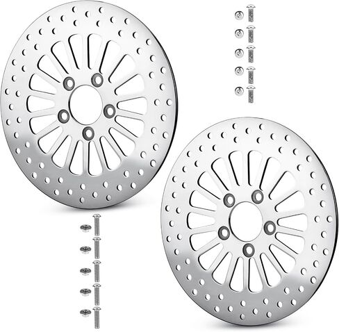 11.8'' Rear Brake Rotor with Bolts for Harley Road King FLHR 2008-2016/for Street Glide FLHX 2008-2013/for Road Glide/for Electra Glide FLHTCU FLHT Polished Stainless Steel Brake Disc Rotor in Saudi Arabia