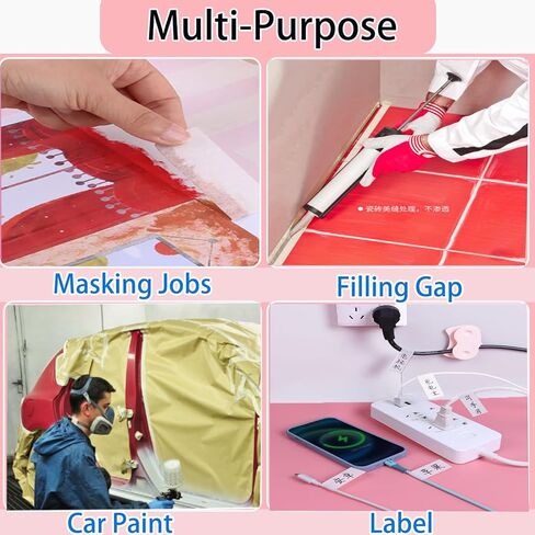 Beige Art Tape –Removable Low Tack Masking Tape for Craft Supplies,Picture Framing,Watercolor Painting & Education Supplies -Versatile Masking Tape & Glue Tape for Artists,0.35inx66FT in Kuwait