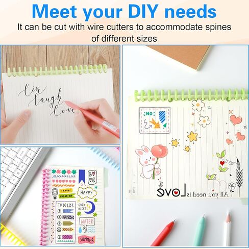 10Pcs Comb Binding Spines, Plastic Binding Combs for Spiral Book Binder 2/5 Inch Diameter 30 Ring Binding Spines for Student Teacher Business Document File, Easy to Open Close Adding Pages(5 Color) in Saudi Arabia