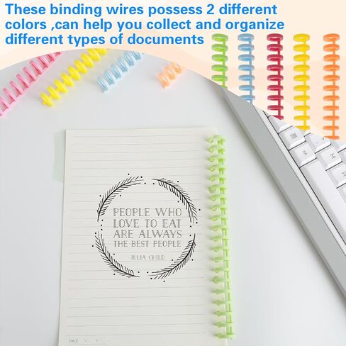 10Pcs Comb Binding Spines, Plastic Binding Combs for Spiral Book Binder 2/5 Inch Diameter 30 Ring Binding Spines for Student Teacher Business Document File, Easy to Open Close Adding Pages(5 Color) in Saudi Arabia