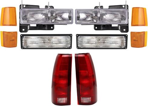 طقم إضاءة TRQ متوافق مع GMC GM2502101 GM2503101 GM2518135 GM2519135 GM2520128 GM2521128 GM2550145 GM2550148 GM2551145 GM2551148 GM2800104 GM2801104 GM2806 101 in Saudi Arabia