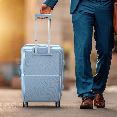 Nazhura Luggage Set, 3-Piece Hardside Suitcase Set, 20-inch, 24-inch, 28-inch Luggage, Carry on Luggage Set, Travel Luggage Set, Large Suitcase with Wheels in Saudi Arabia