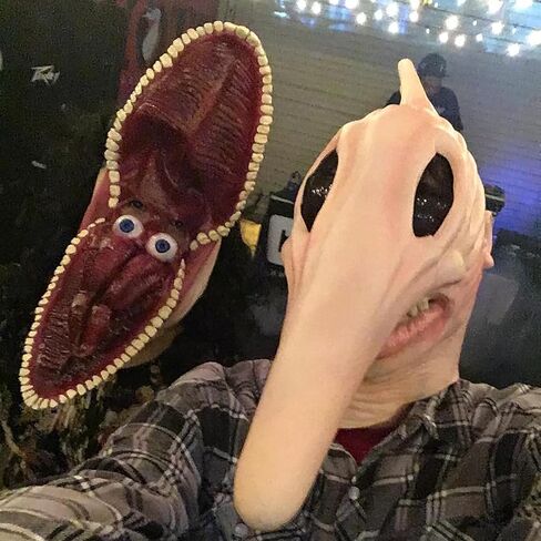 Beetle of Juice Mask Barbara and Adam Maitland Ghost Cosplay Full Head Masks for Horror Funny Costume Halloween in Saudi Arabia