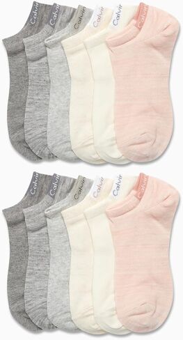Calvin Klein Women's Athletic Socks - Lightweight Performance No Show Socks (12 Pack) in Saudi Arabia