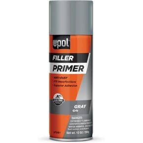 U-POL Filler Primer, Multi-Use, Strong-Hold Vehicle Primer Spray With Anti-Rust Technology, Gray