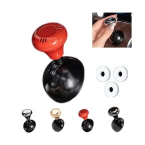 Joystick Car Push Start Button Cover, Metal Car Push to Start Accessories, Engine Start Stop Button Cover, Automotive One-Touch Start Button, Car Joystick Push Start Button Cover(Silver)