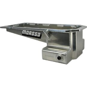 Moroso 21161 Aluminum Wet Sump Oil Pan, Fits Gen 3 5.7/6.1/6.4 Mopar Chrysler Hemi, Front Sump w/Road Race Baffle